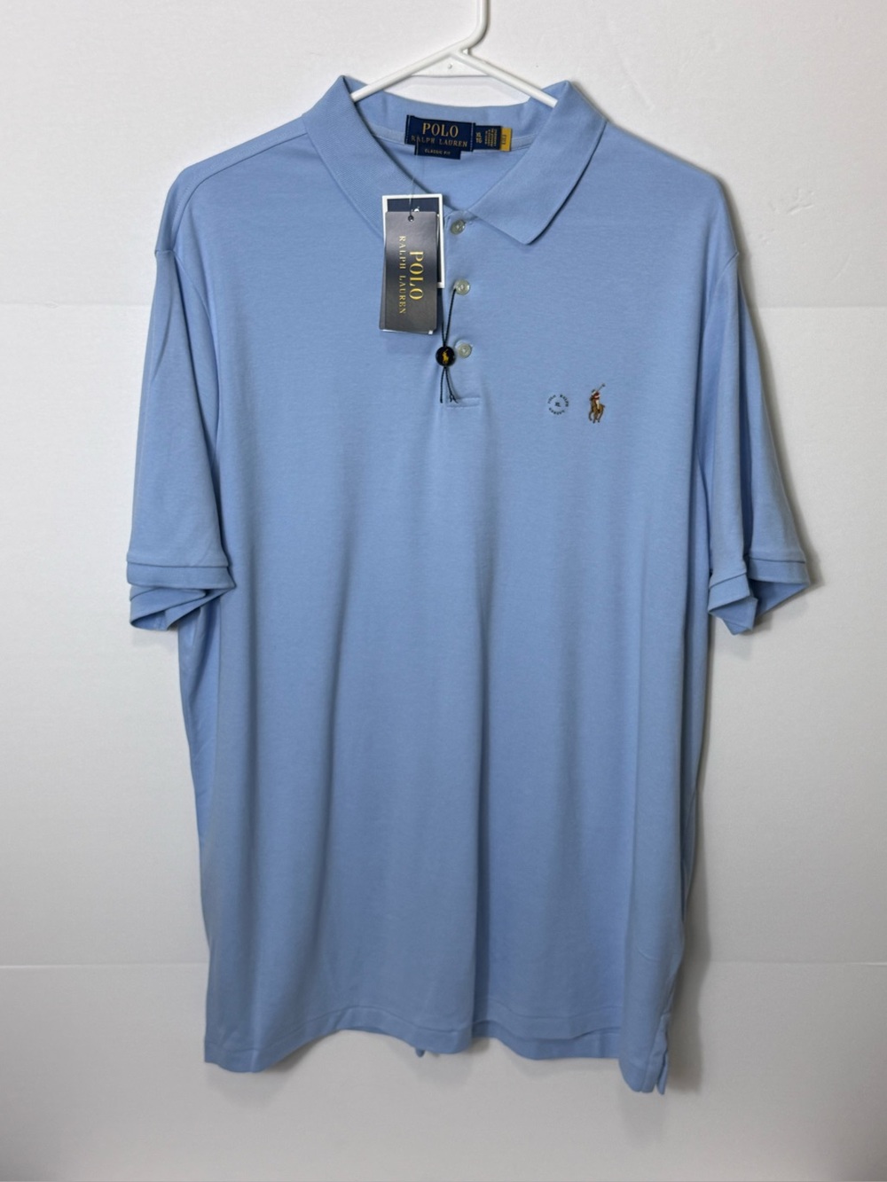Ralph Lauren Polo Shirt in Light Blue with Embroidered Pony